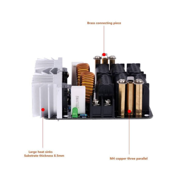 ZVS 12-48V 20A 1000W High Frequency Induction Heating Machine Module - Image 3