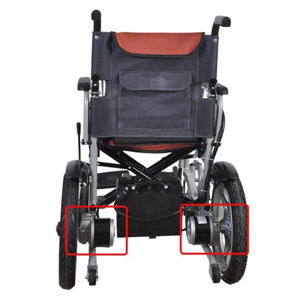 MY1016ZL 24V 250W 120 RPM Electric Brushed Gear Wheelchair DC Motor with Electromagnetic Breaks - Image 7
