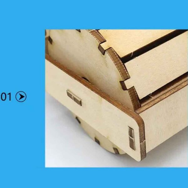 Make-Your-Own Electric Road Roller Toy Model DIY Kit Of MDF - Image 9