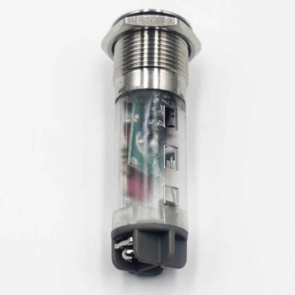16mm 12V Red LED Metal Buzzer With Light - Image 2