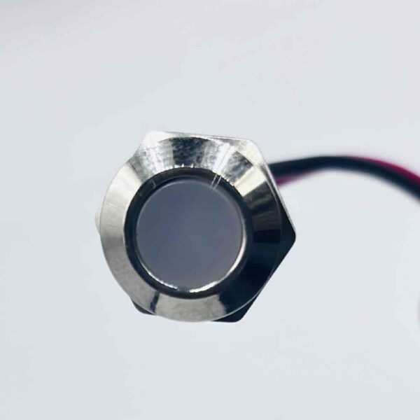 12mm 3-6v White Light Flat Metal Indicator Lamp - Image 3