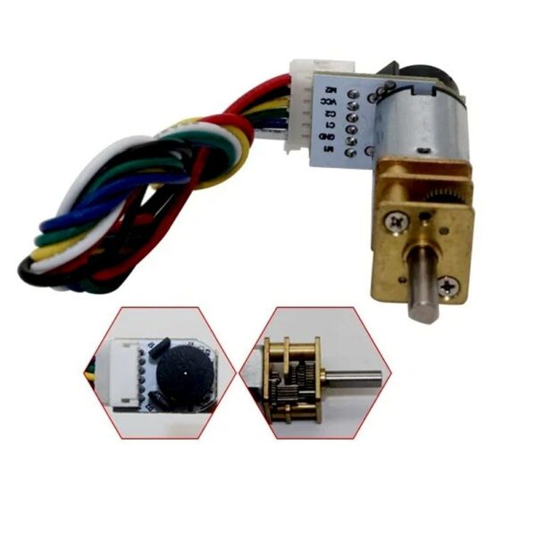 N20 6V 100RPM Micro Metal Gear Motor With Encoder - Image 4