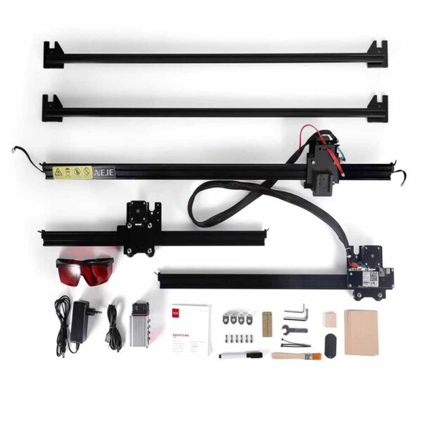 NEJE MASTER 2S MAX LASER ENGRAVER / CUTTER WITH A40640 DUAL LASER BEAMS MODULE – 460 X 810 MM – LASERGRBL – LIGHTBURN – BLUETOOTH – APP CONTROL - Image 8