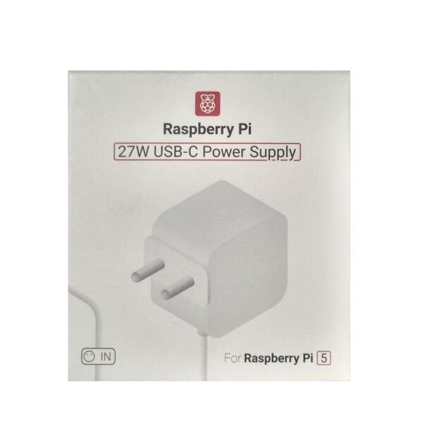 Official 27W USB-C PD Power Supply for Raspberry Pi 5- White(Plug Type :IN) - Image 2