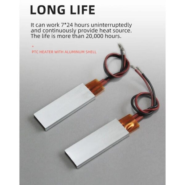 PTC Heaters Plate 48V 220 Degrees 60*21*5.2mm - Image 14