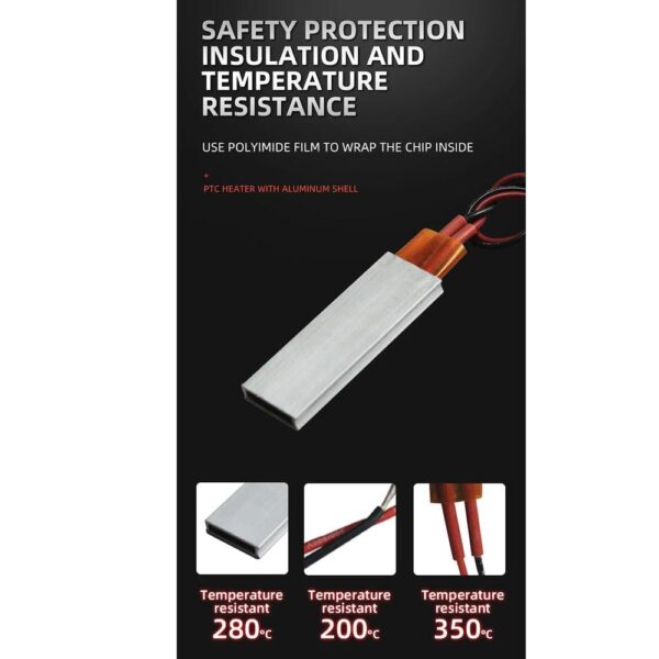 PTC Heaters Plate 48V 220 Degrees 60*21*5.2mm - Image 9