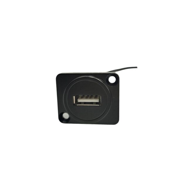 Panel Mount Female USB 2.0 to Cable Female USB 2.0 Connector - Image 3