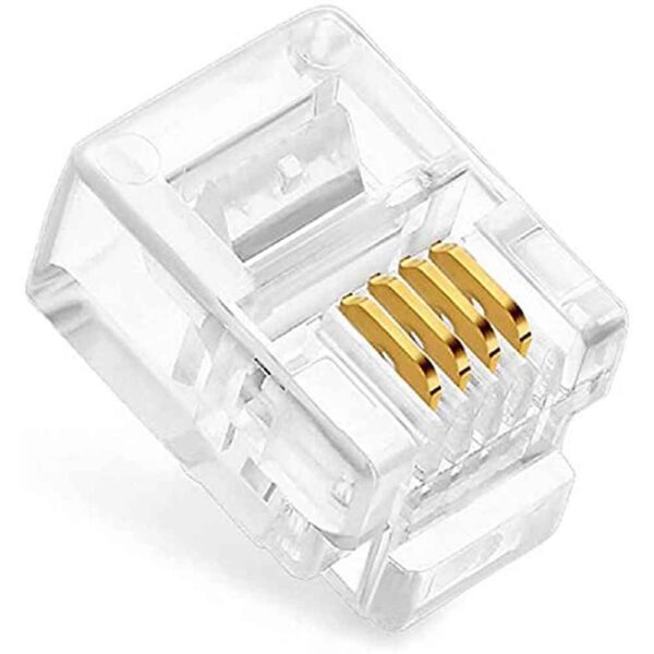 RJ11/12 Connector Male 4 Pin (10 Pcs) - Image 2