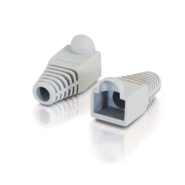 RJ45 Plugs Ethernet Network Cable Socket Boot Caps Connector Silicone Cap Grey (Pack of 5) - Image 2