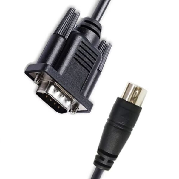 RS232 DB9 Male to Mini Din 8P Serial Cable for Connecting Delta DVP Series PLC to DOP Series HMI – 3 Meters - Image 4