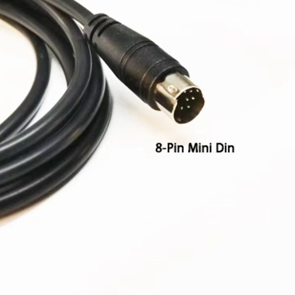 RS232 DB9 Male to Mini Din 8P Serial Cable for Connecting Delta DVP Series PLC to DOP Series HMI – 3 Meters - Image 5