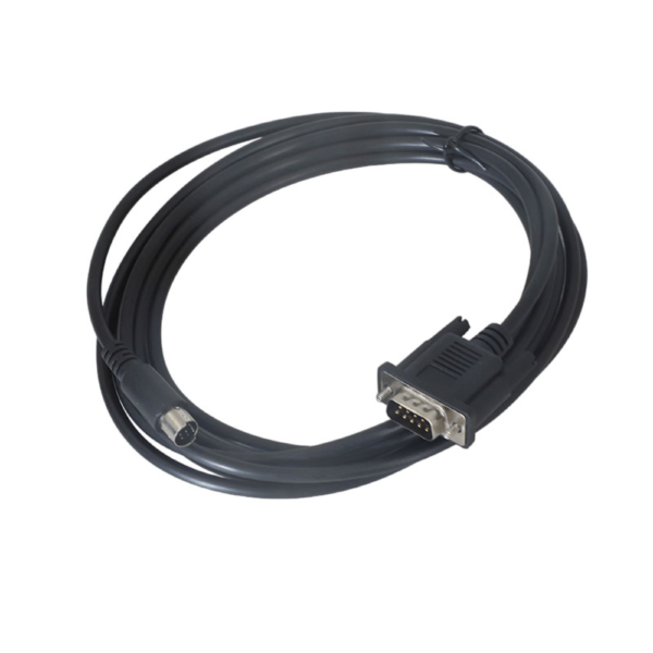 RS232 DB9 Male to Mini Din 8P Serial Cable for Connecting Delta DVP Series PLC to DOP Series HMI – 3 Meters