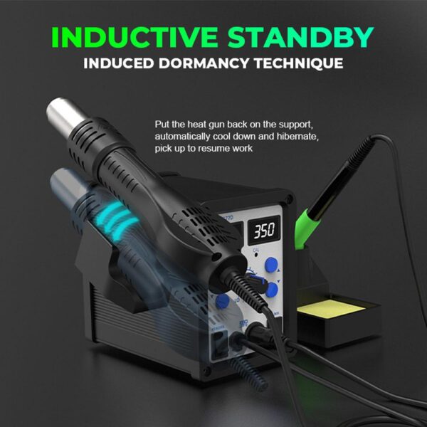 Soldering Station ATETool AM877D Rework Station Hot Air Gun - Image 4