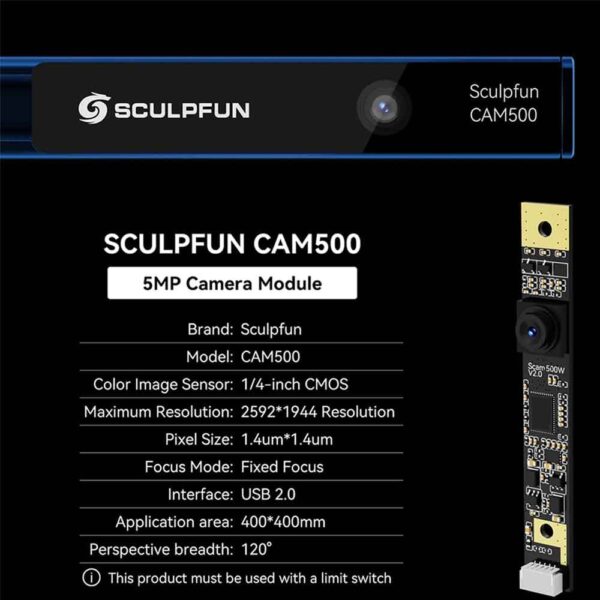SCULPFUN CAM500 Lightburn Camera for Laser Engravers - Image 9
