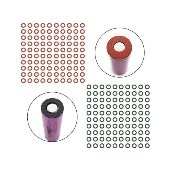 Single Hole Electrical Insulating Adhesive Mat for 32650 Battery Cell Terminal Insulation –  1 Sheet ( 40 Pcs) - Image 2