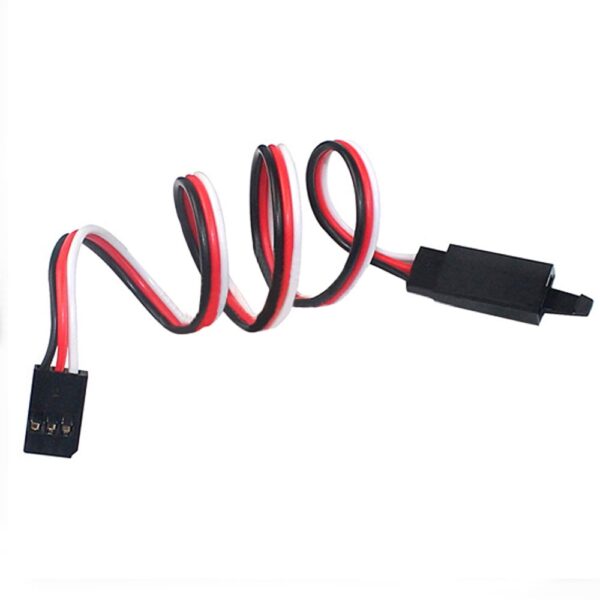 SafeConnect Flat 30 CM 22AWG Servo Lead Extension (Futaba) Cable with Hook – 1PCS