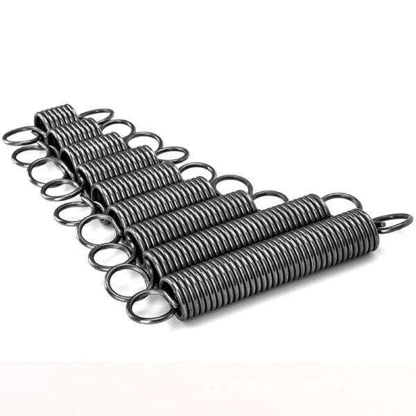 Spring 100mm Length Wire Diameter 0.8mm, OD 10mm Steel Tension Closed Hook Cylindroid Helical Pullback Extension Coil - Image 3