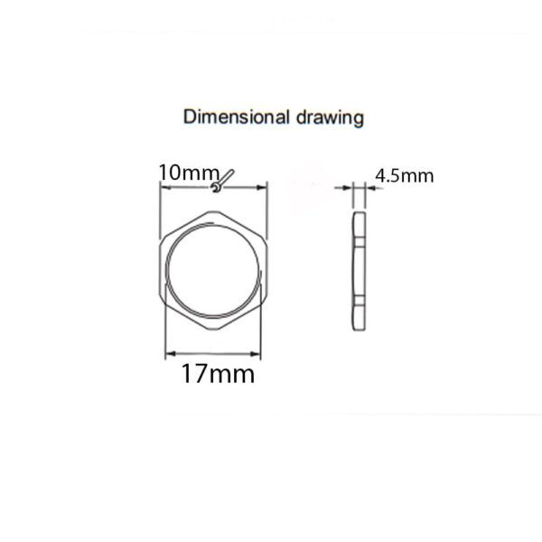 SS 10mm Locknut – (Pack of 5) - Image 5