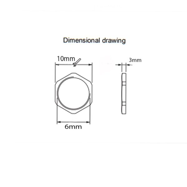 SS 6mm Locknut – (Pack of 10) - Image 2