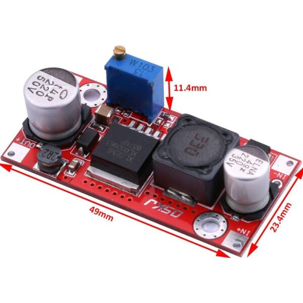 XL6009 Step Up Adjustable 3-32V to 18-32V 3A DC-DC 15W Power Supply Module - Image 2