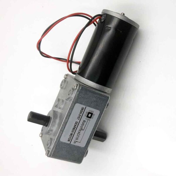 58GW-3157 24V 150RPM Dual Shaft Dc Worm Gear Motor - Image 3