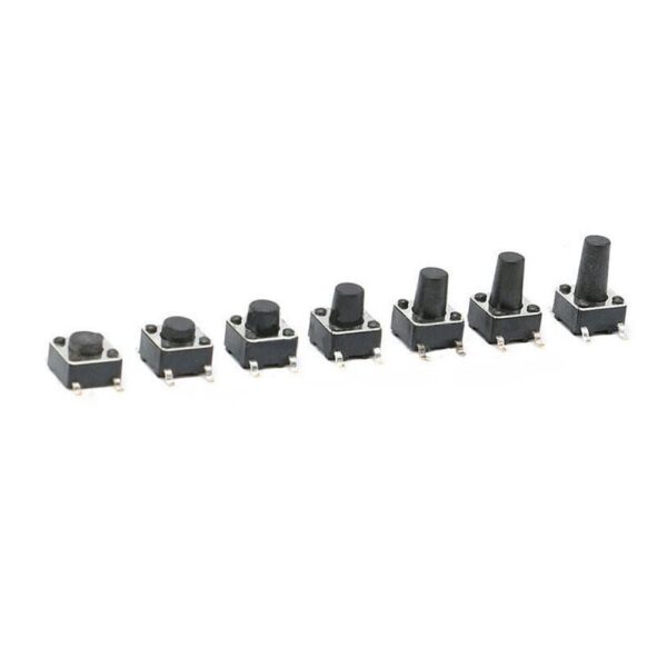 Tact Switch SMD 6X6X12MM (Pack of 5) - Image 2