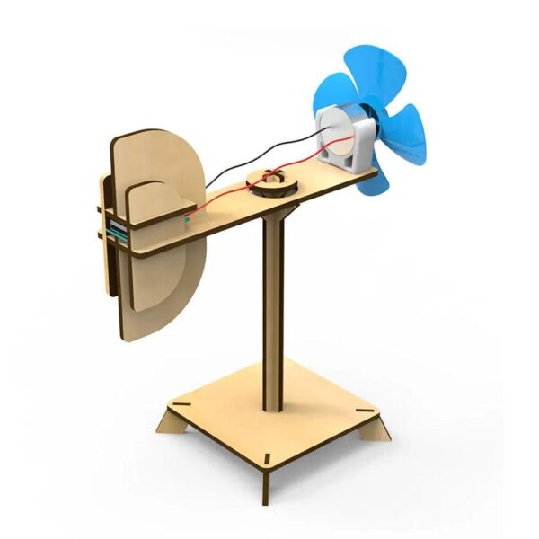 Wind Energy Conversion into Light Energy Assembly Model DIY Kit Of MDF - Image 3