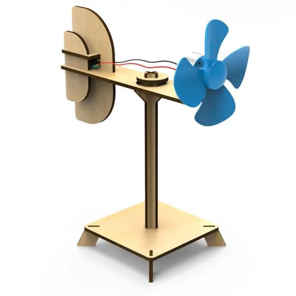 Wind Energy Conversion into Light Energy Assembly Model DIY Kit Of MDF