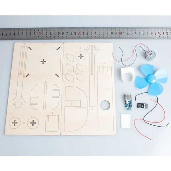 Wind Energy Conversion into Light Energy Assembly Model DIY Kit Of MDF - Image 4