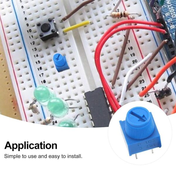 Top Adjust 5K Through Hole Trimmer Potentiometer - Image 9