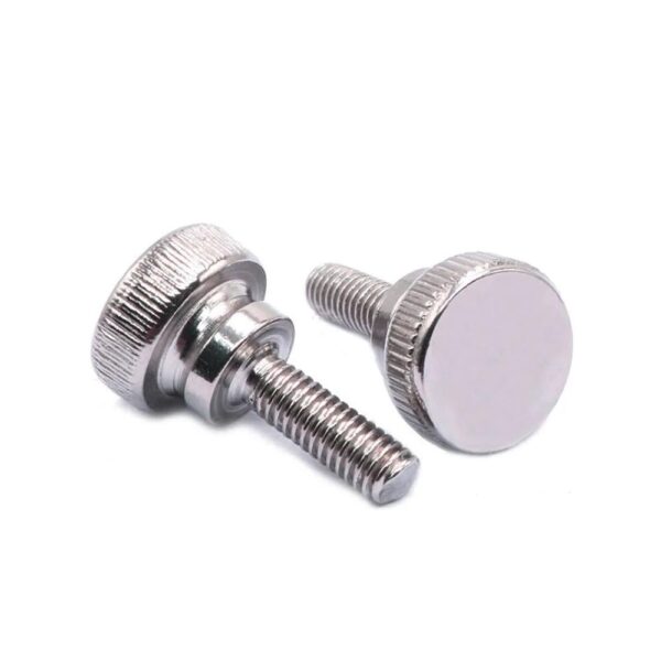 Thumb Screw M2.5 12mm Long 304 Stainless Steel Knurl Head Hand Tighten Curtain Wall Glass Lock Bolt - Image 3