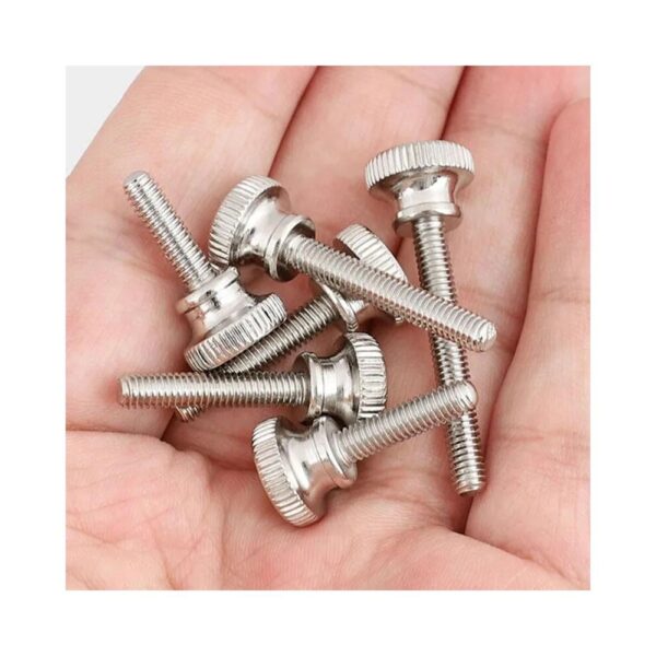 Thumb Screw M2.5 12mm Long 304 Stainless Steel Knurl Head Hand Tighten Curtain Wall Glass Lock Bolt - Image 5
