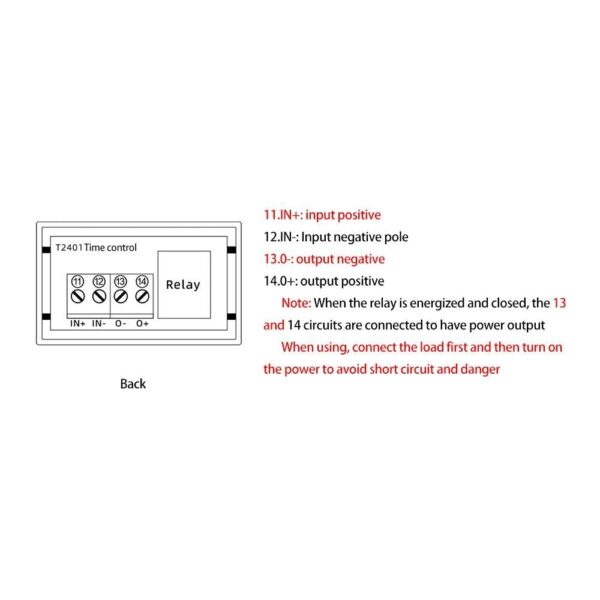 DC 12V Dual LED Display Timing Delay Relay Module Cycle Timer Digital 20A 0-999 Seconds Minutes Hours Cycle Time Control Switch - Image 8