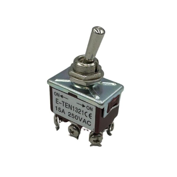 Toggle Switch 15A 250V DPDT ON-OFF E-TEN1321 Industrial Grade - Image 3