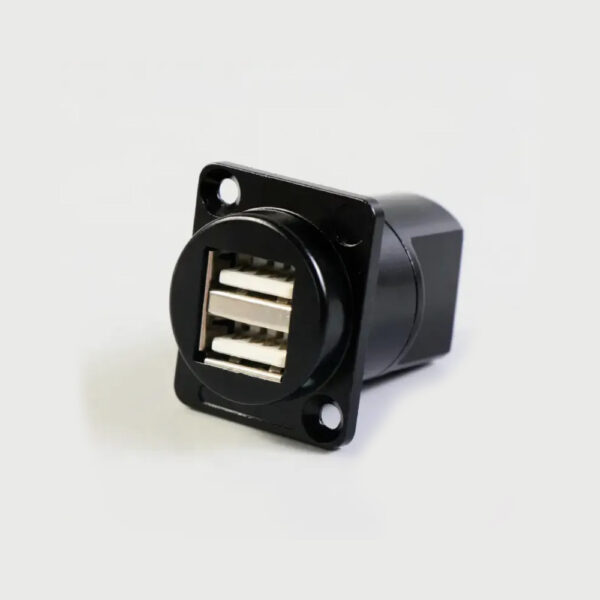 USB Dual 2.0 Panel Mount Connector - Image 2