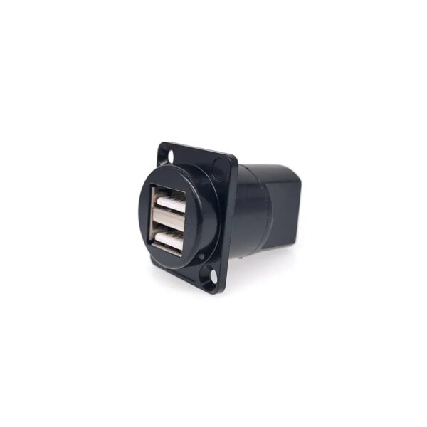USB Dual 2.0 Panel Mount Connector