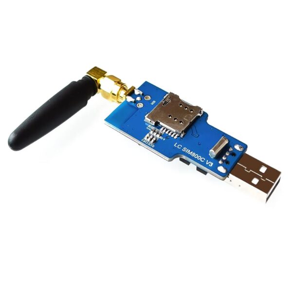 USB To GSM Serial GPRS SIM800C Module Wireless Bluetooth Board Sim900A Computer Control Calling With Antenna – RS2248 - Image 3