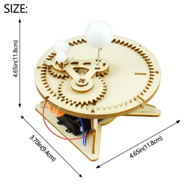 Universe Planet Movement DIY Toy Kits for Children With Electric Assembly Kit Of MDF - Image 2