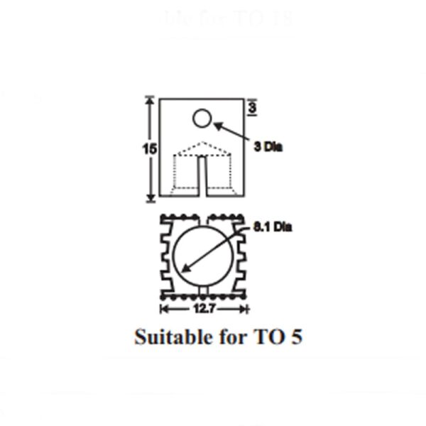 Heat Sink Model PI05 Suitable for TO-5 Transistors - Image 4