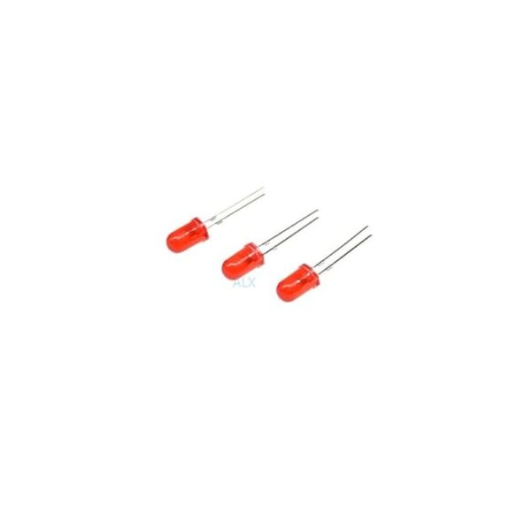 10mm LED RED (5 Pcs) - Image 2