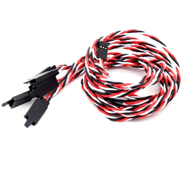 SafeConnect Twisted 15CM 22AWG Servo Lead Extension (Futaba) Cable with Self-locking Hook - Image 4