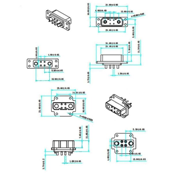 VTOL JX4 Servo Connector Adapter 4+2 Male Female Quick Release Plug for RC Model Airplane Turbine Jet Drone - Image 5