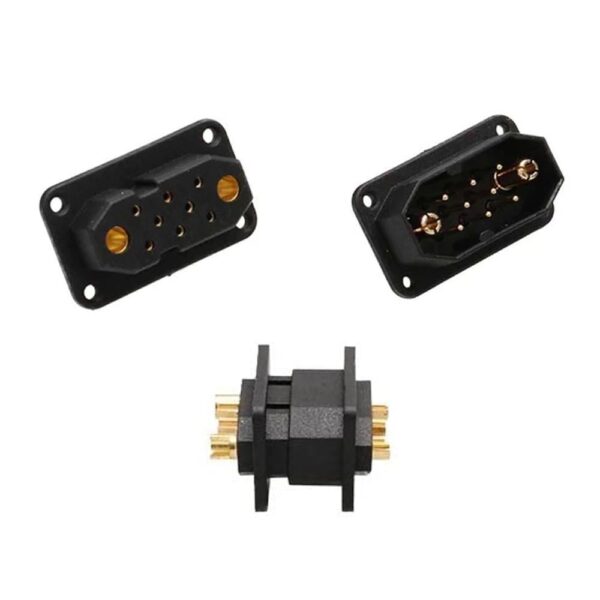 VTOL JX8 Servo Connector Adapter 8+2 Male Female Quick Release Plug for RC Model Airplane Turbine Jet Drone – 1 Pair