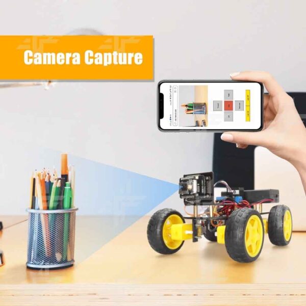 WI-FI Control with Camera Function Smart Robot Car Kit with Programming Code - Image 4