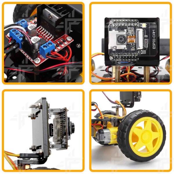 WI-FI Control with Camera Function Smart Robot Car Kit with Programming Code - Image 6