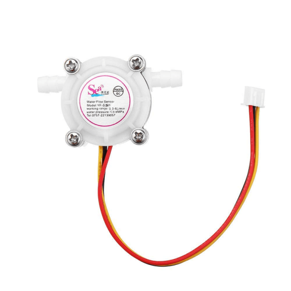 Water Flow Sensor YF-S401 Flowmeter 0.3-6L/min 2mm White