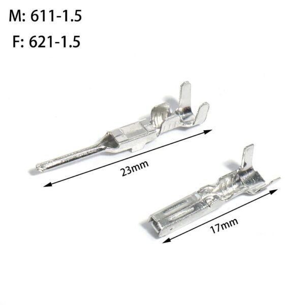 Waterproof JHD Automobile Electrical Wire Connector Male Terminals – 50 pcs - Image 2