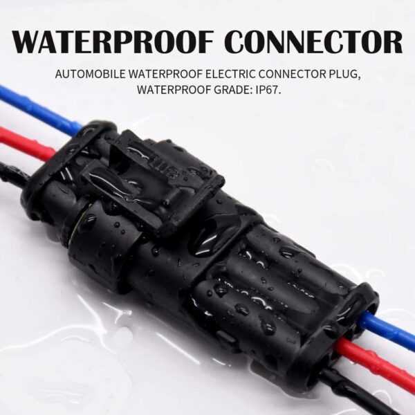 1 Pin Waterproof JHD Automobile  Electrical Wire Connector Terminals ( Male + Female ) - Image 8