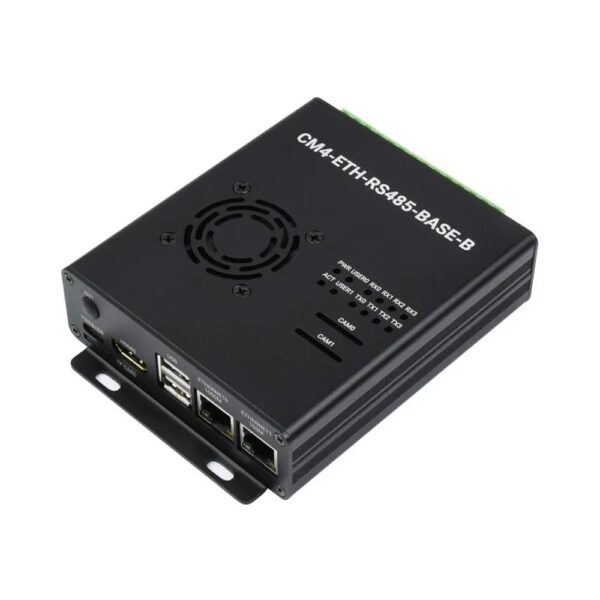 Waveshare Dual ETH Mini-Computer For Raspberry Pi Compute Module 4 (Without Power Adapter)