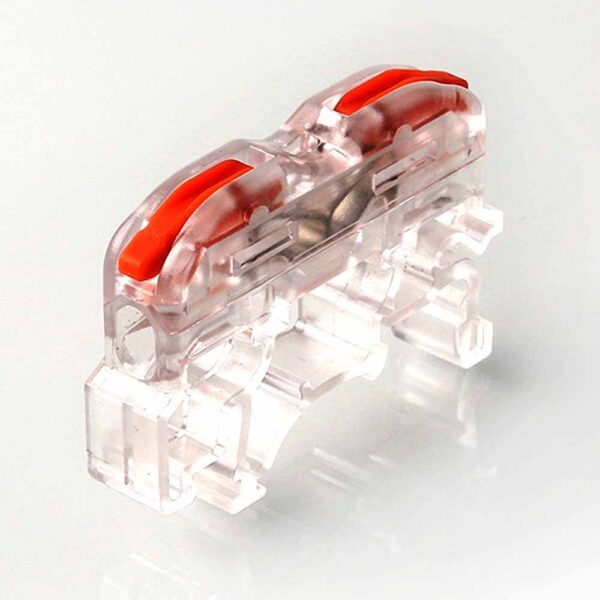 Wire Electrical Connectors 1×1 Din Rail Type Quick Connector Wiring Cable Connector LED Push-in Butt Terminal Block